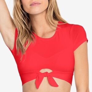 New Robin Piccone Ava RP Bikini Tee Sz Extra Small XS